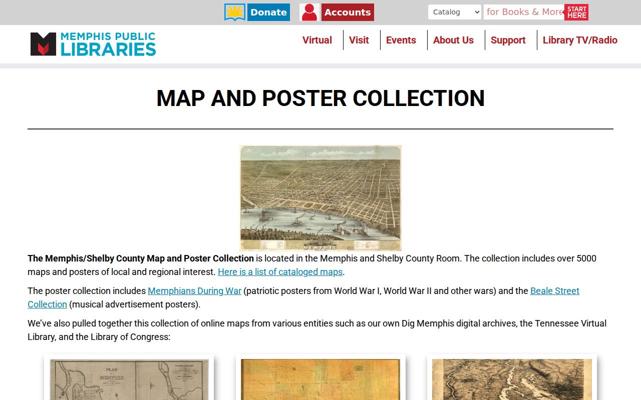 Memphis previous residents historic map collection for address changes